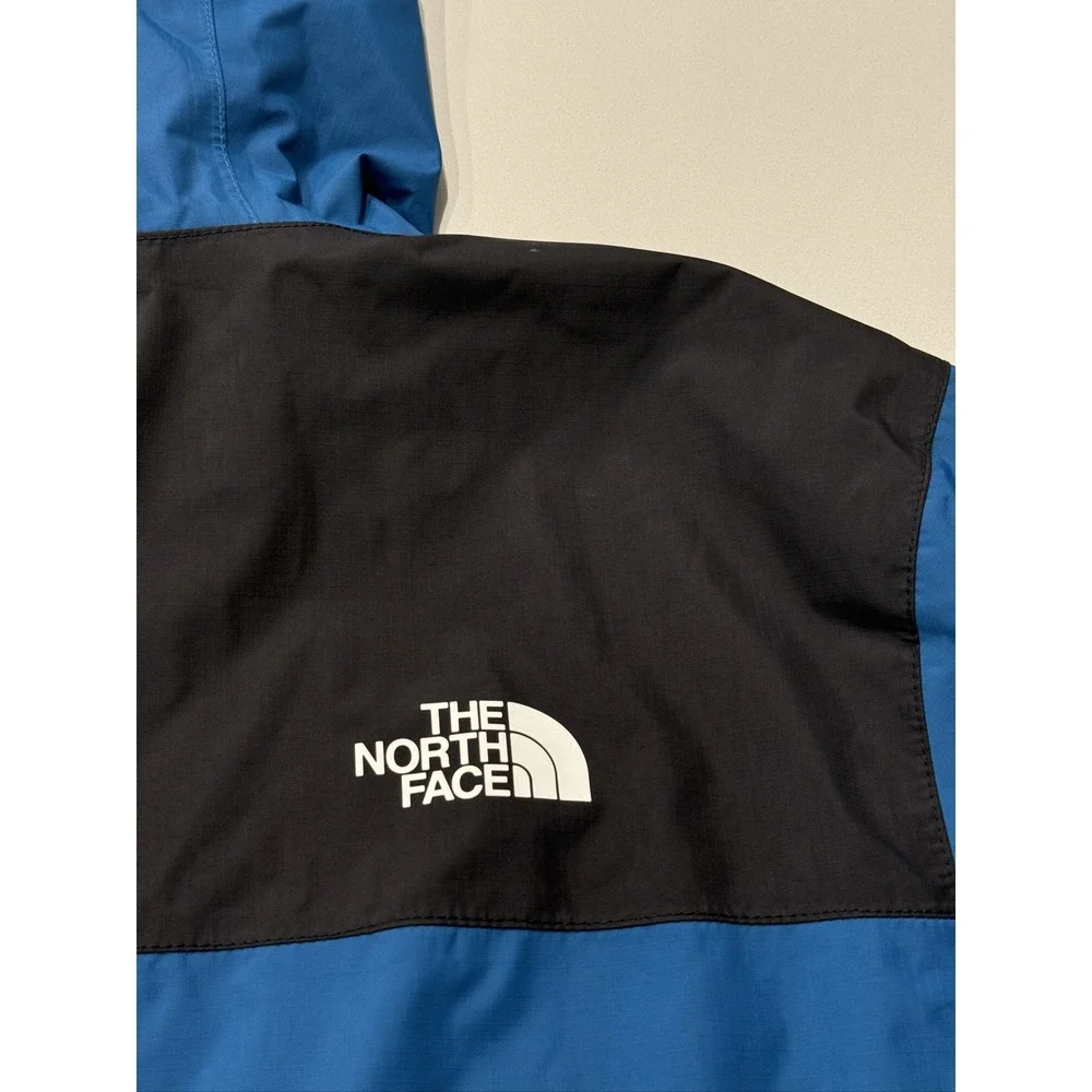 The North Face Antora DryVent Jacket Mens Large Blue Black Waterproof Hooded